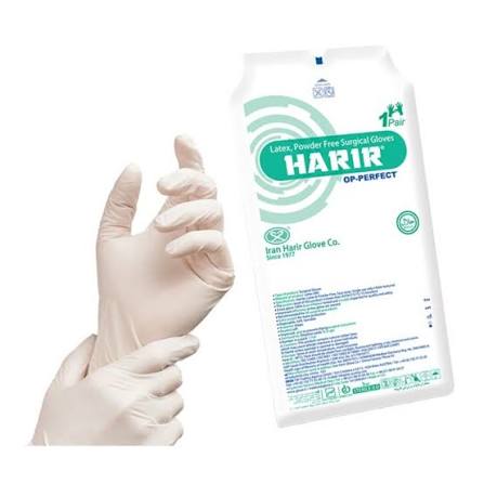 دستکش جراحی سایز 7.5 حریر